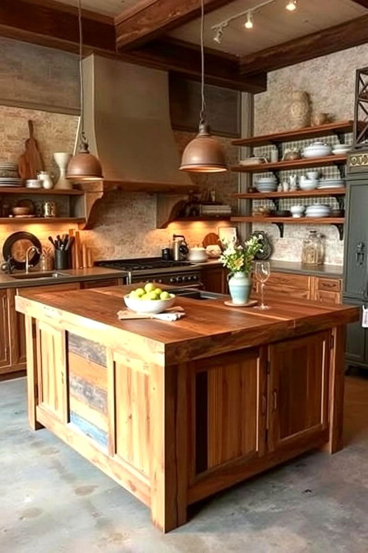 Rustic Charm Kitchen Island - Charming Kitchen Island Decor Ideas to Elevate Your Space