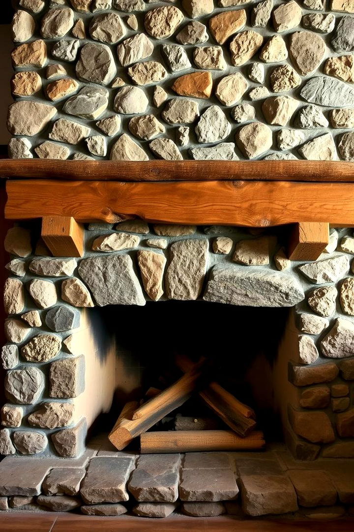 Rustic Charm Stone Fireplace - Stone Fireplace Ideas for Rustic or Modern Homes