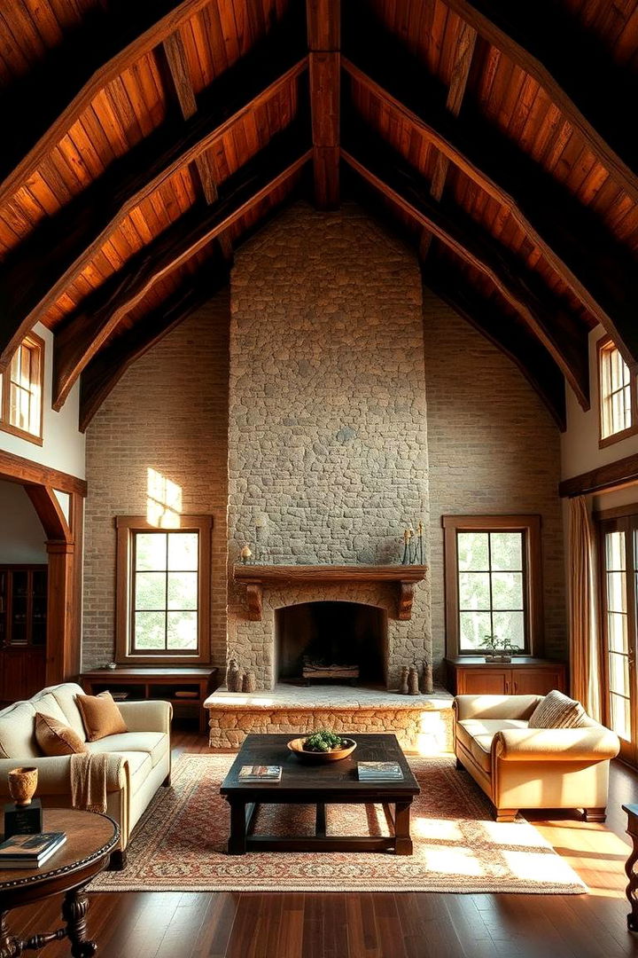 Rustic Charm and Timeless Design - Rooms With Fireplaces & Vaulted Ceilings Ideas