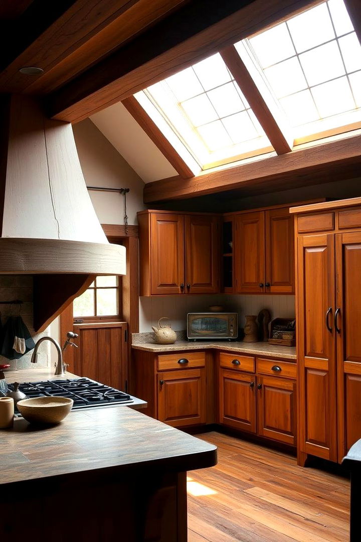 Rustic Charm with Brown Cabinets - Brown Kitchen Ideas to Create a Rustic or Modern Space