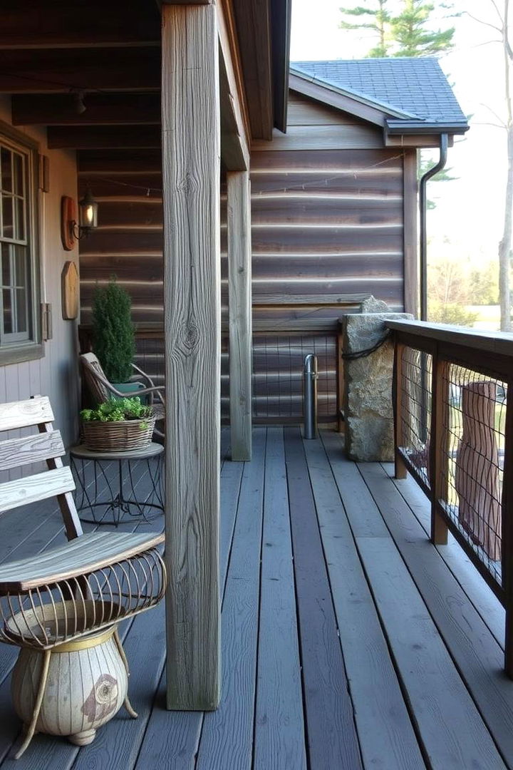 Rustic Chic Hog Wire Railing - Hog Wire Deck Railing Ideas: Modern & Rustic Designs