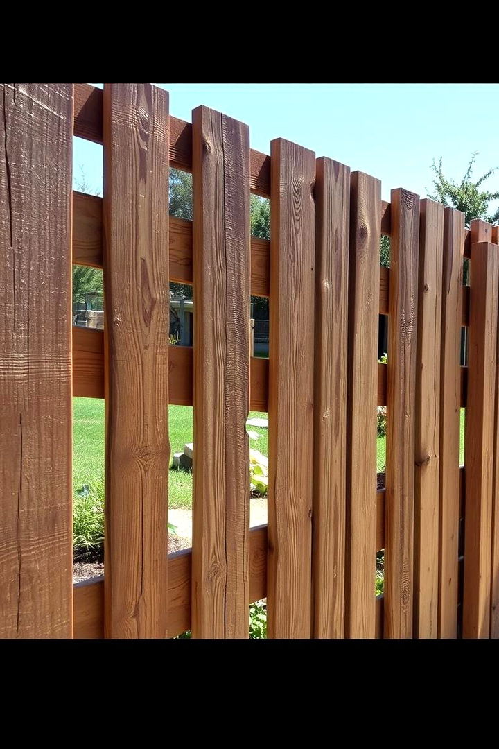 Rustic Chic Pallet Fence - Pallet Fence Ideas for Budget-Friendly Garden Boundaries