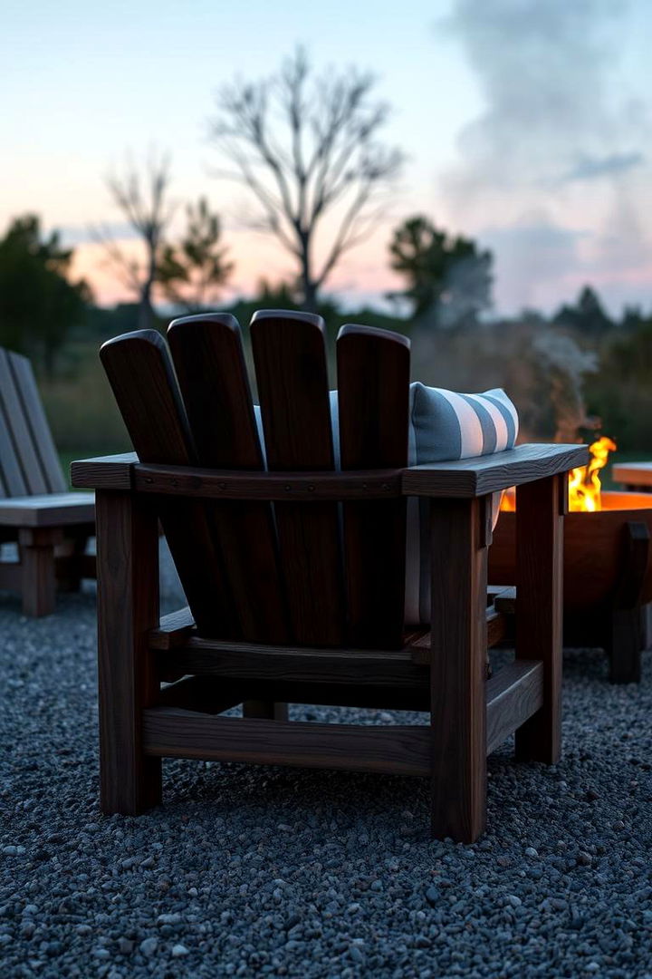 Rustic Elegance Chair - Cozy Fire Pit Chair Ideas for Outdoor Relaxation