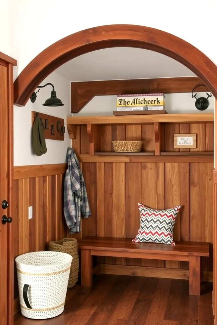 Rustic Entrance Transformation - Functional Farmhouse Mudroom Ideas for Organized Entryways