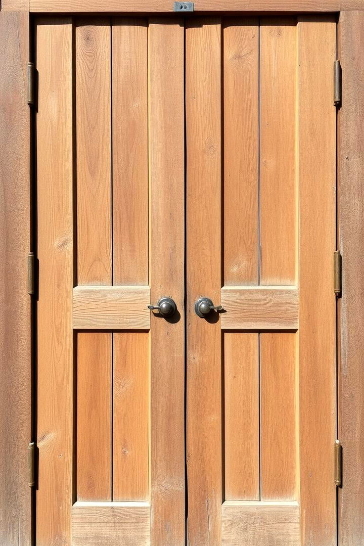 Rustic Reclaimed Wood Entrance - Rustic Front Door Ideas to Enhance Your Home's Entryway