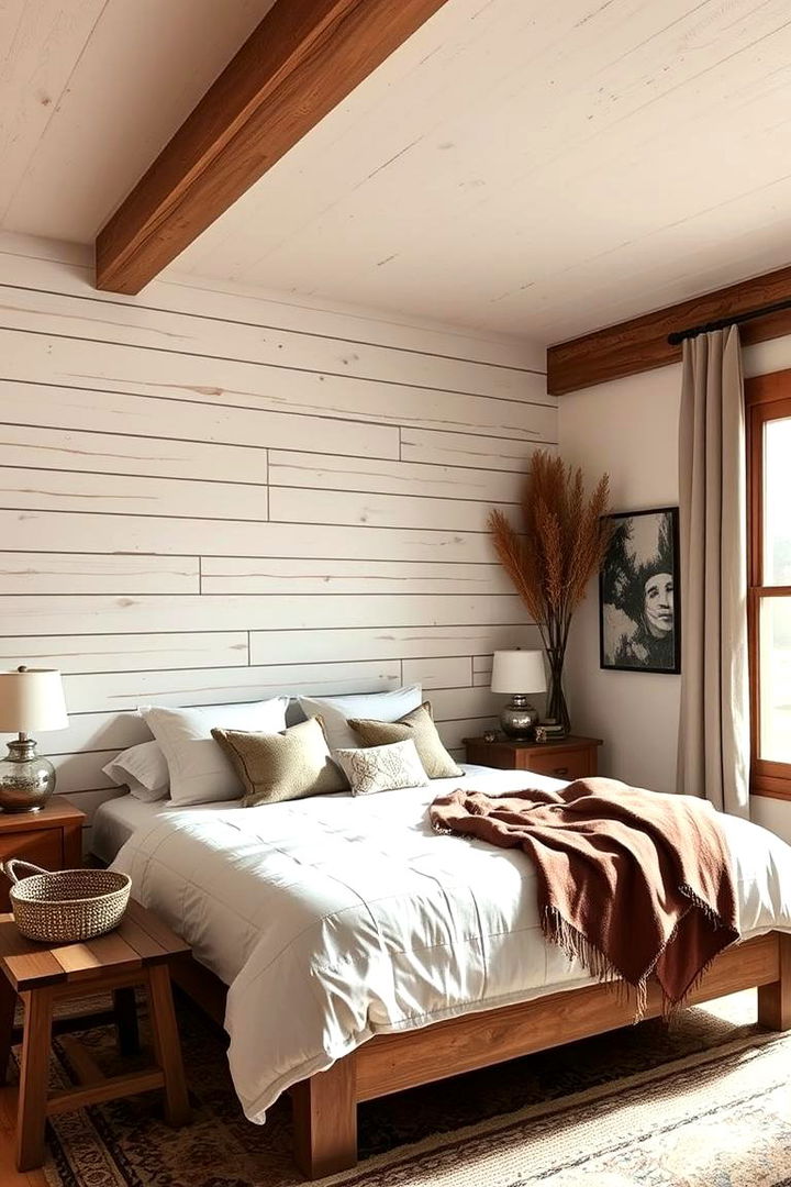 Rustic Shiplap Accent Wall - Shiplap Bedroom Ideas for a Cozy and Stylish Retreat