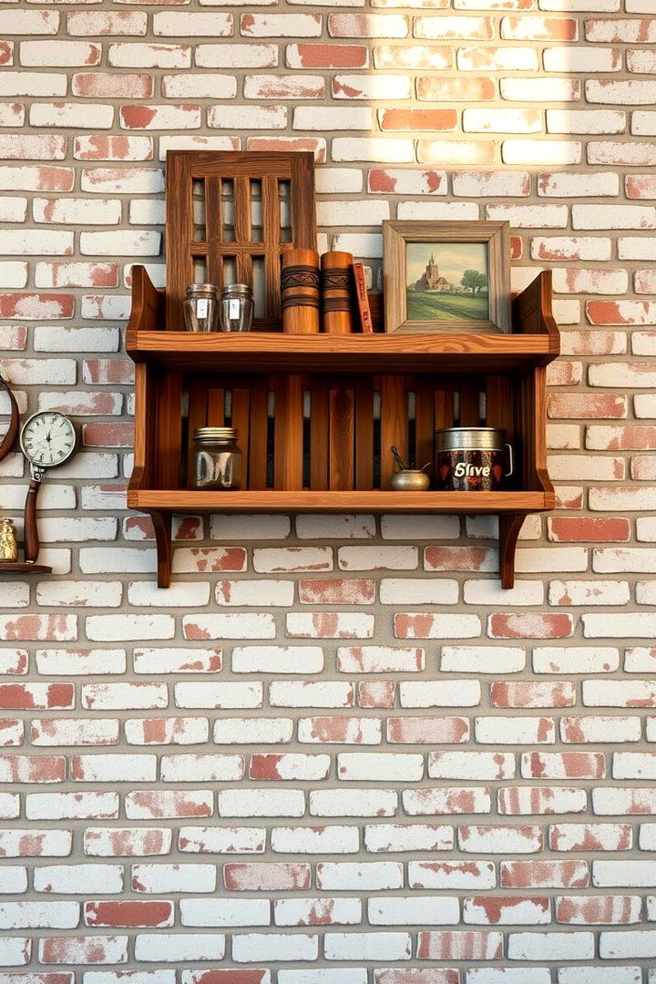 Rustic Wall Mounted Shelves - Milk Crate Storage Ideas for Budget-Friendly Organization