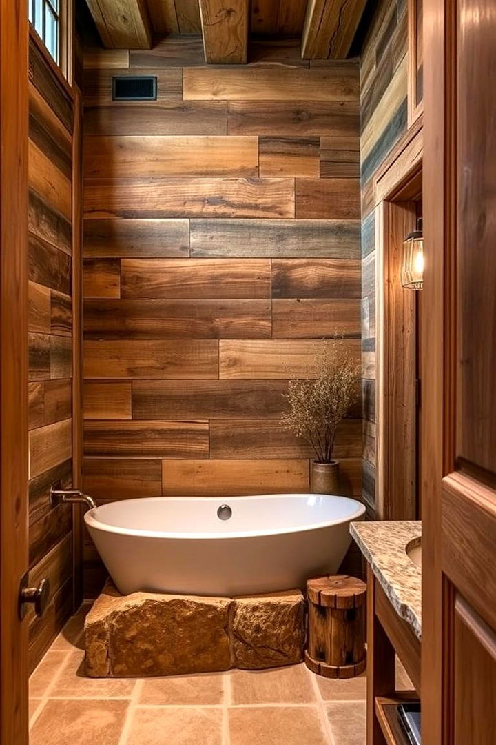 Rustic Wood Accents - Western Bathroom Ideas for a Rustic, Authentic Retreat