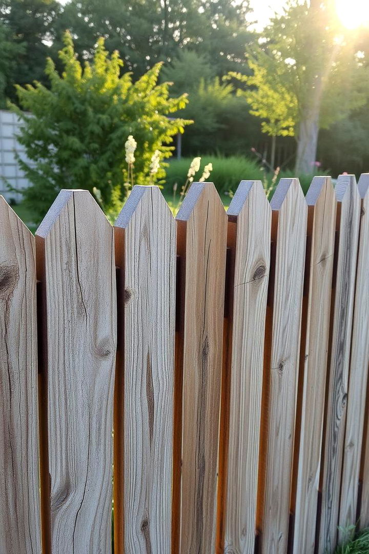 Rustic Wood Charm - Decorative Fence Ideas for Stylish Outdoor Spaces