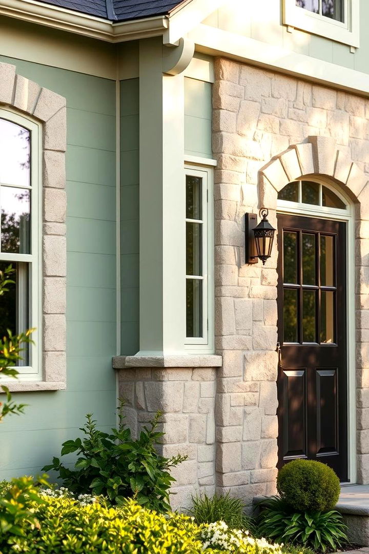 Sage Green Serenity - Green Exterior House Paint Ideas for Curb Appeal Boost