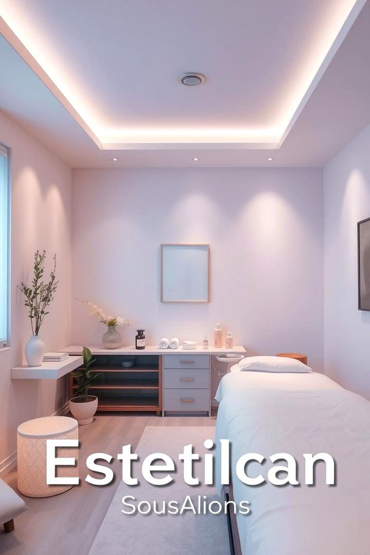 Serene Ambience - Esthetician Room Design Ideas for Professional Spaces