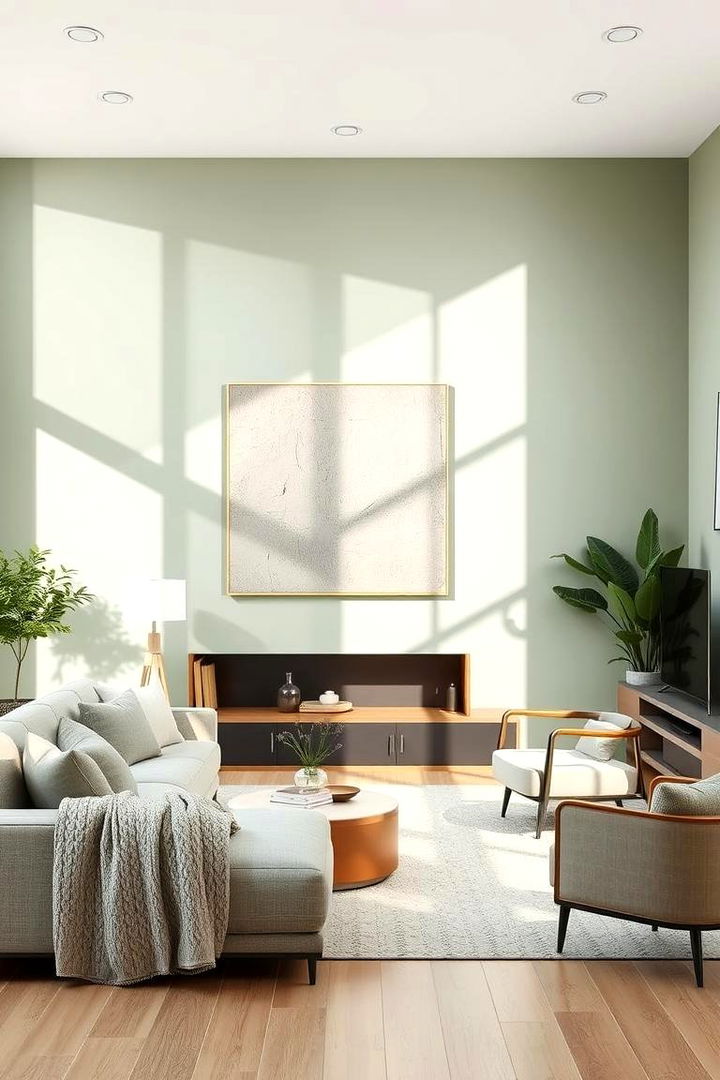 Serene Sage Green Walls - Sage Green Living Room Ideas for Nature-Inspired Comfort