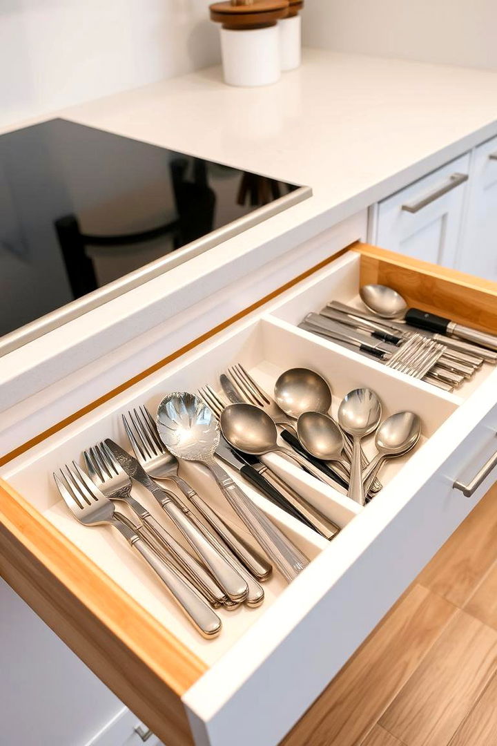 Smart Utensil Drawer Dividers - Kitchen Sink Organization Ideas to Declutter Your Space
