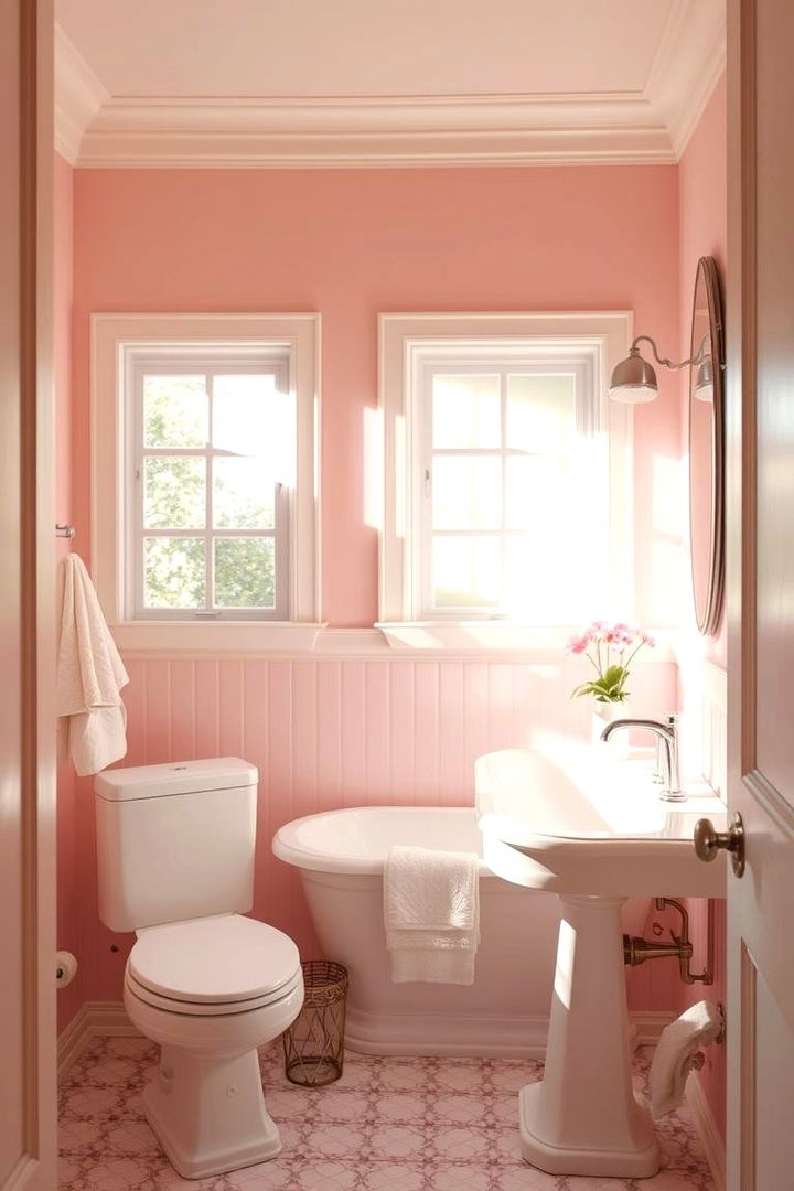 Soft Blush Elegance - Pink Bathroom Ideas: From Subtle Tones to Bold Statements