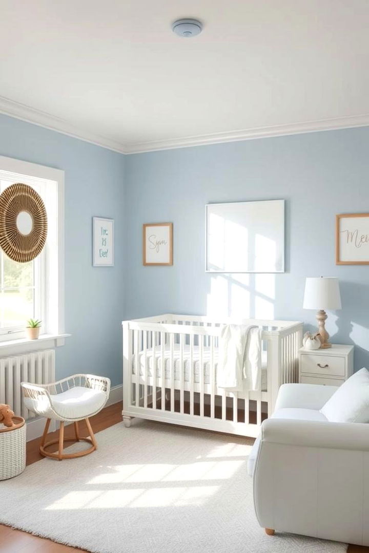 Soft Pastel Blue - Nursery Color Ideas for a Calming and Vibrant Space
