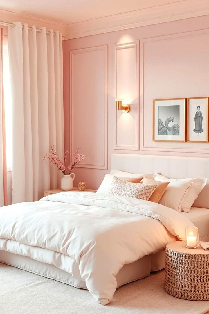 Soft Pink Elegance - Pastel Bedroom Ideas to Create a Dreamy Sleep Sanctuary