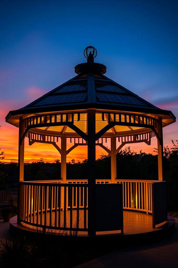 Solar Powered Radiance - Gazebo Lighting Ideas: Ambient & Functional Outdoor Illumination