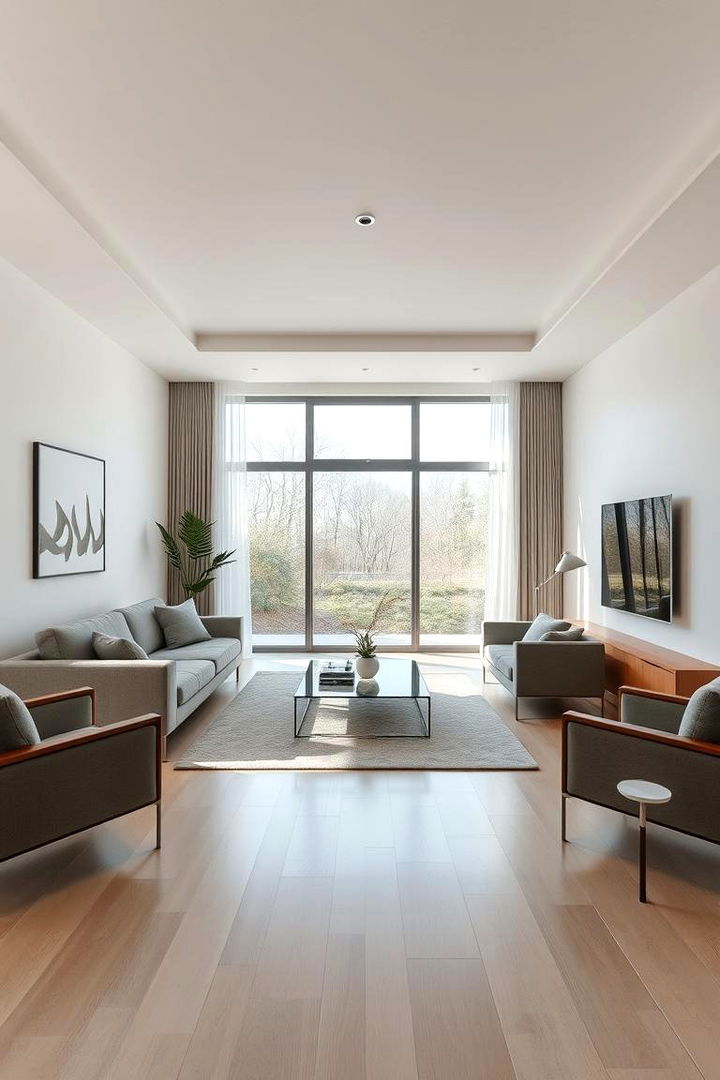Spacious Modern Minimalism - Spacious Large Living Room Layouts and Decor Tips