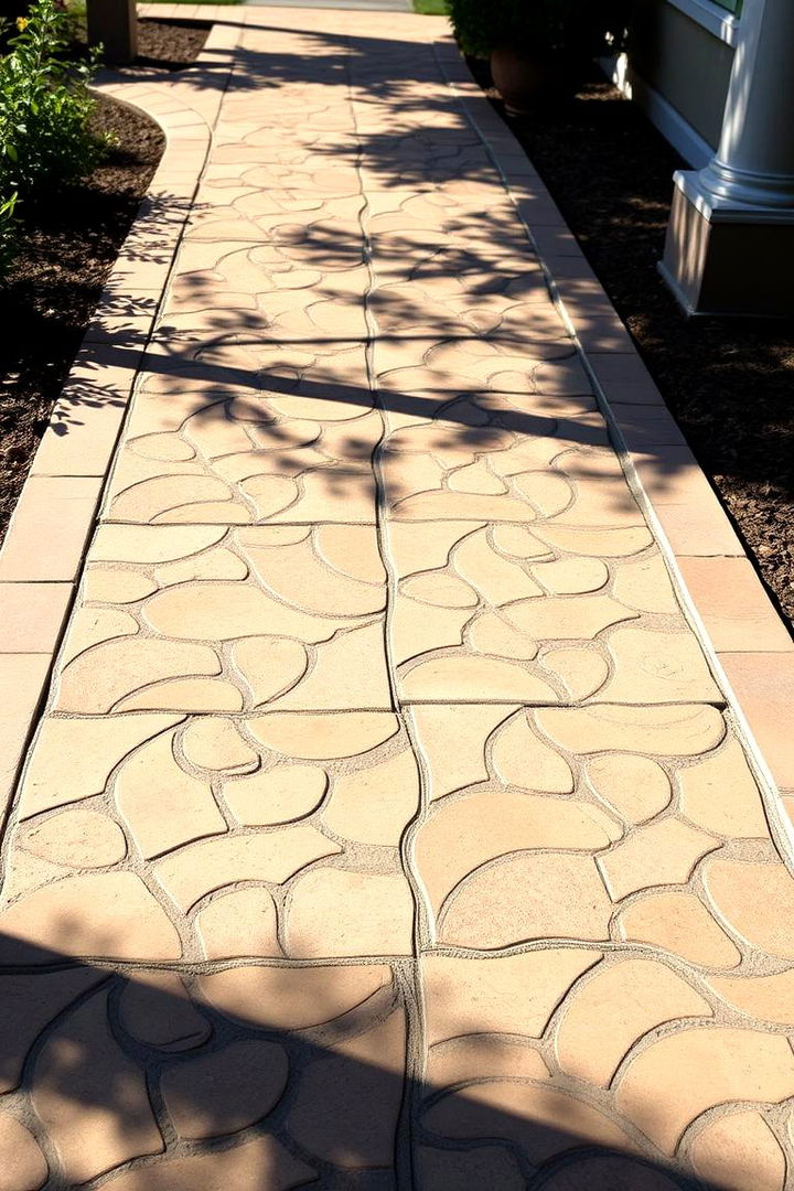 Stamped Concrete Patterns - Durable Concrete Walkway Ideas for Beautiful Garden Pathways