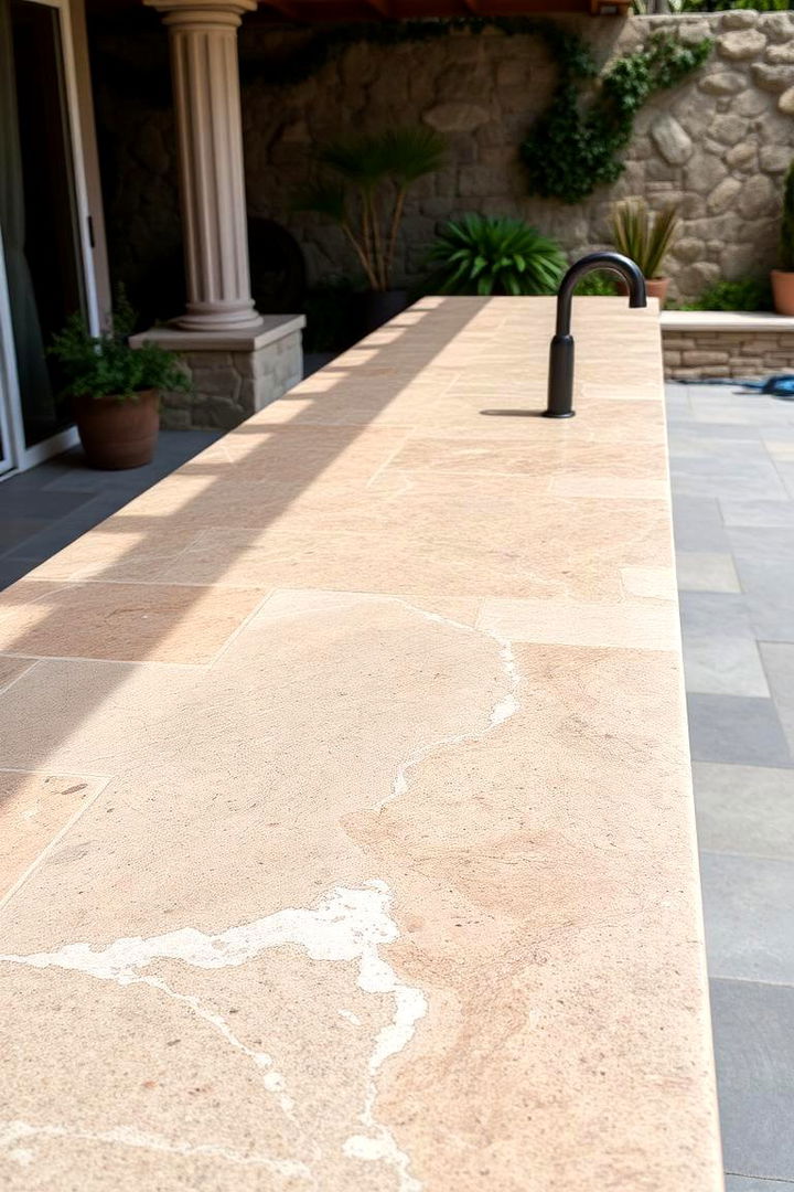Stone Elegance for Outdoor Spaces - Outdoor Countertop Ideas for Stylish Entertaining