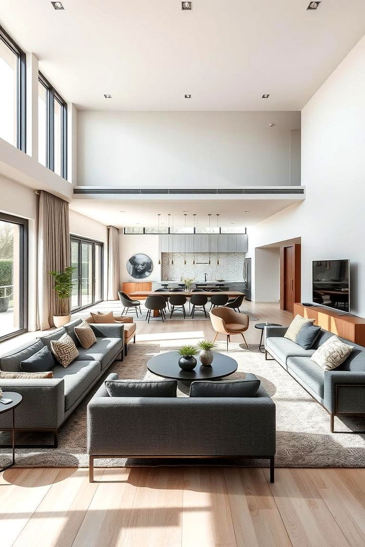 Streamlined Open Layouts for Dual Functionality - Living Room Dining Room Combo Ideas for Open Spaces