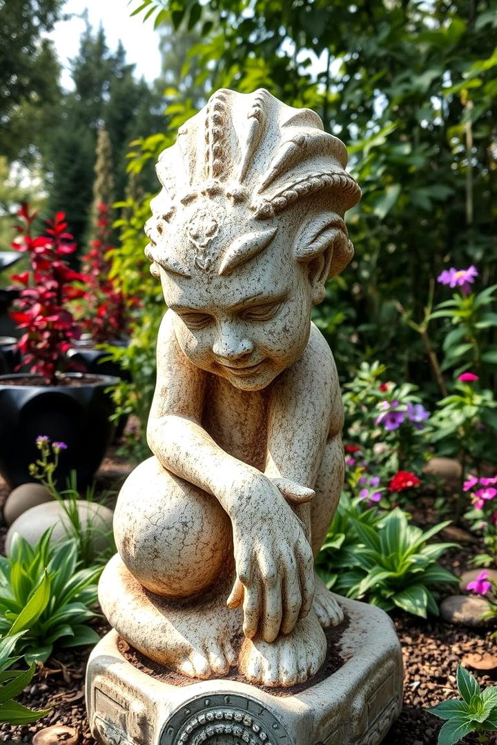 Stunning Garden Sculpture - Captivating Garden Focal Point Design Inspirations