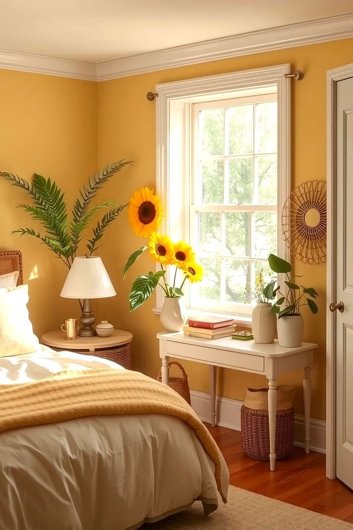 Sunflower Color Palette - Sunflower Bedroom Themes for Cheerful Decor