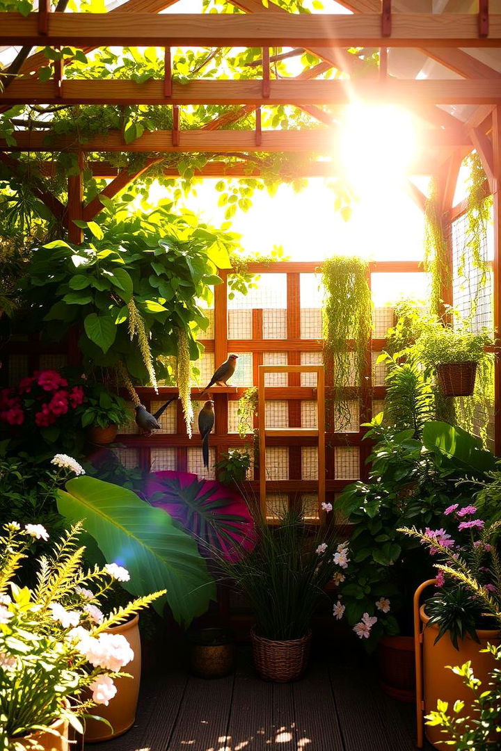 Sunlit Garden Catio - Outdoor Catio Ideas for Safe Feline Exploration
