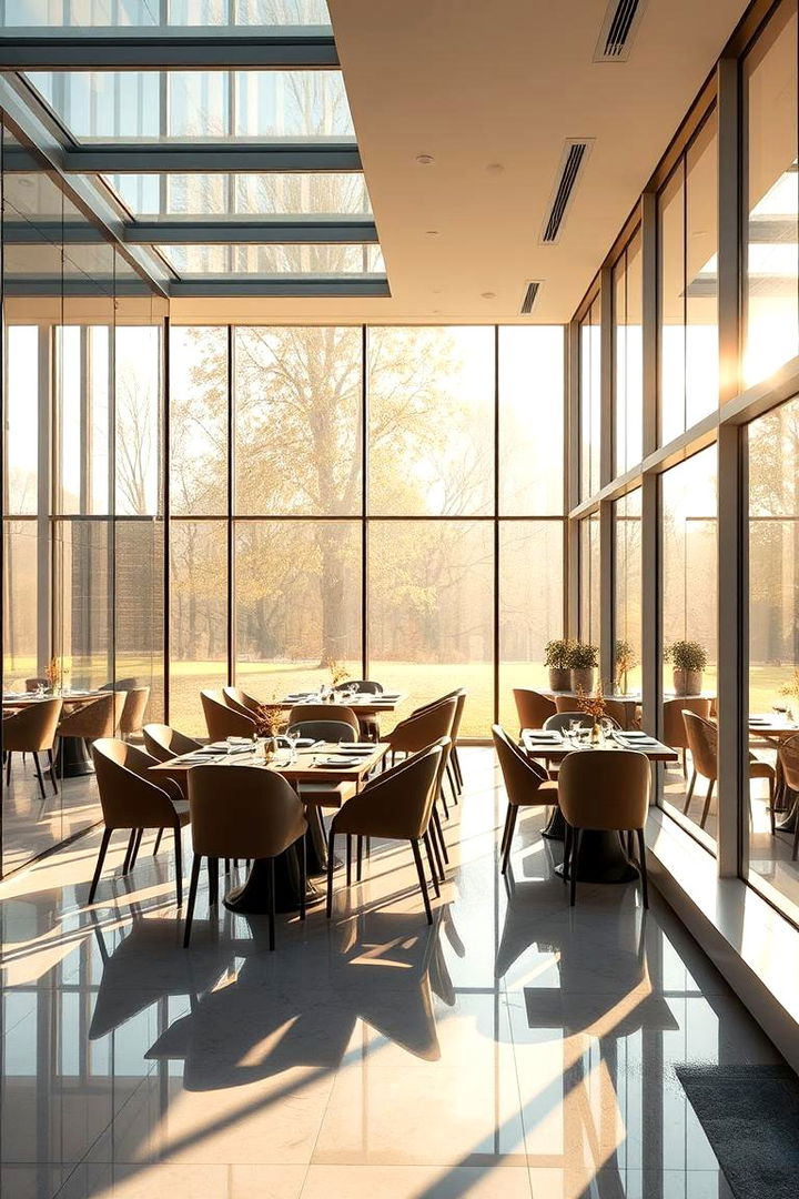 Sunlit Natural Charm - Greenhouse Dining Room Ideas to Enhance Natural Light