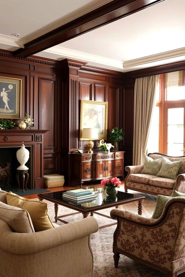 Timeless Elegance - Ralph Lauren Inspired Living Room Elegant Designs