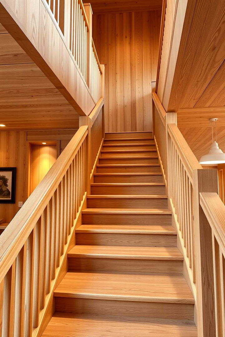 Timeless Elegance - Elegant White Oak Staircase Designs for Modern Homes