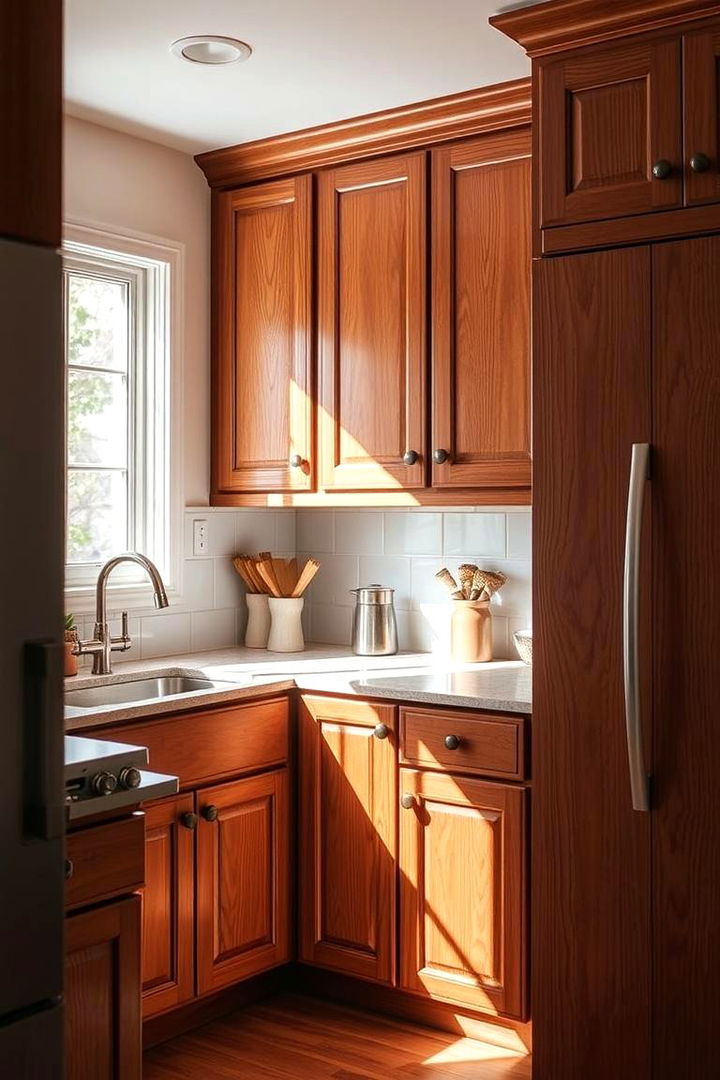 Timeless Elegance in Cherry Wood - Natural Cherry Kitchen Cabinet Styles for Modern Homes