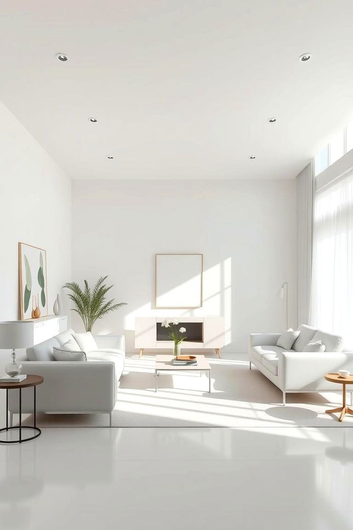 Timeless Whites Crisp Elegance - Trending Living Room Paint Colors for Modern Homes