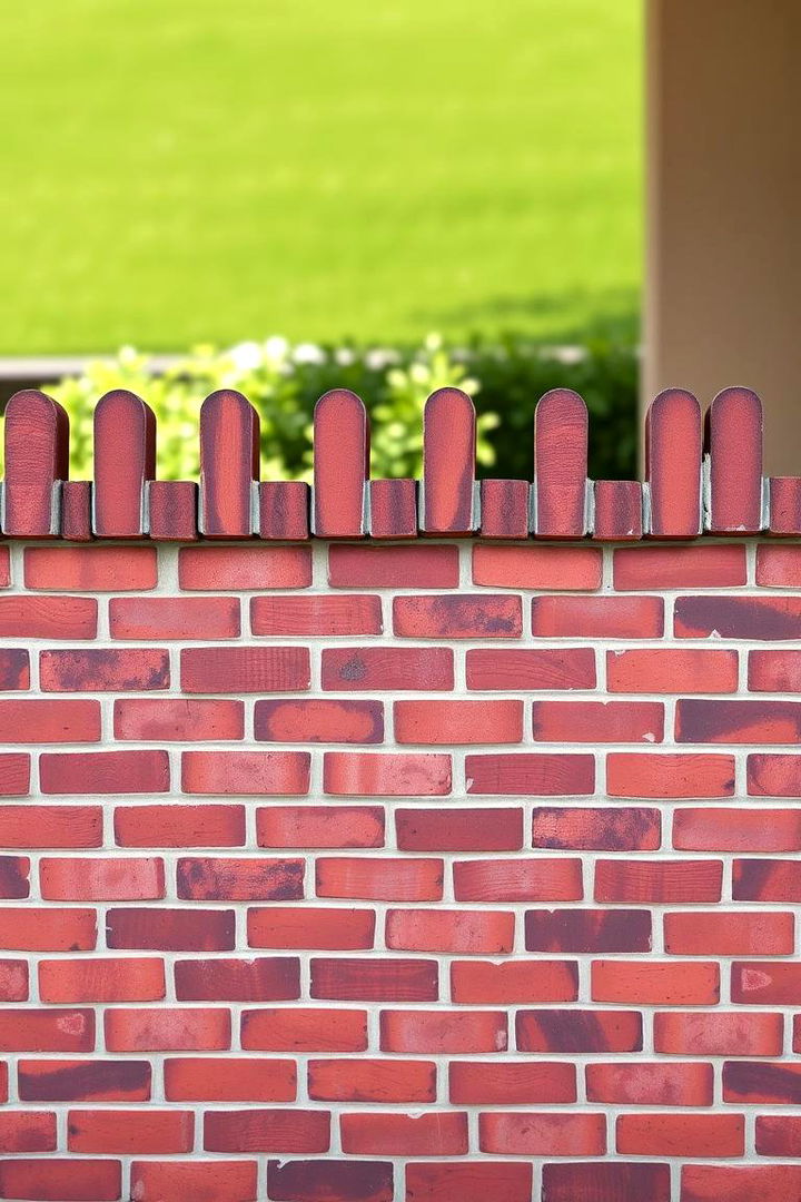 Traditional Brick Fence for Classic Appeal - Brick Fence Designs for Privacy and Classic Style