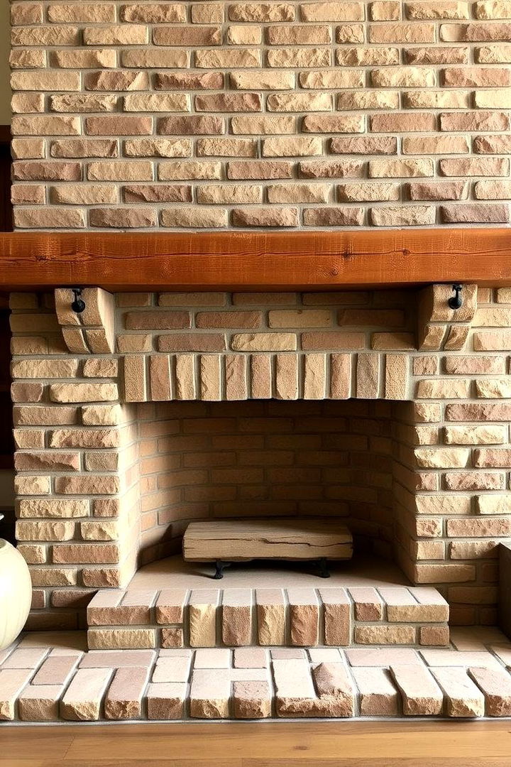 Traditional Brick Reimagined - Farmhouse Fireplace Tile Ideas for Rustic Elegance