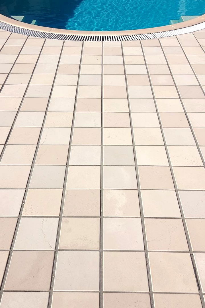 Traditional Rectangular Paver Layout - Slip-Resistant Pavers Around Pool Ideas for Safety & Style