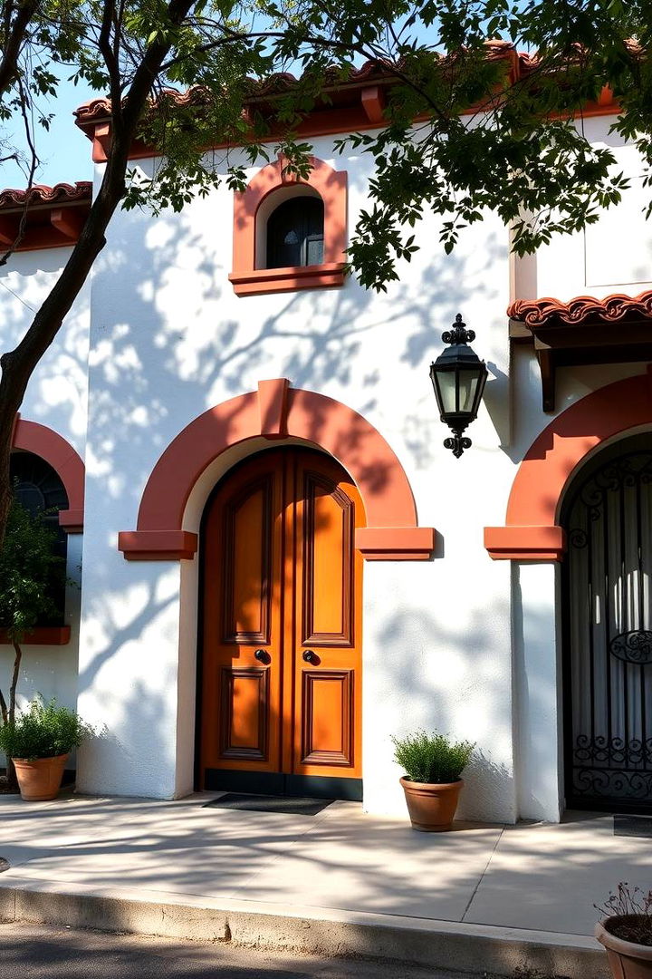 Traditional Spanish Facade Charm - Spanish Bungalow Exterior Ideas for Curb Appeal