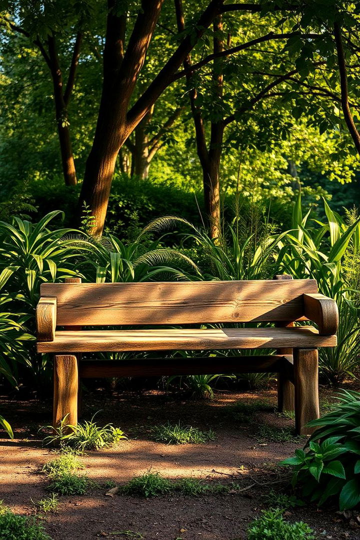 Traditional Wooden Bench Seating - Comfortable Garden Seating Ideas for Outdoor Relaxation