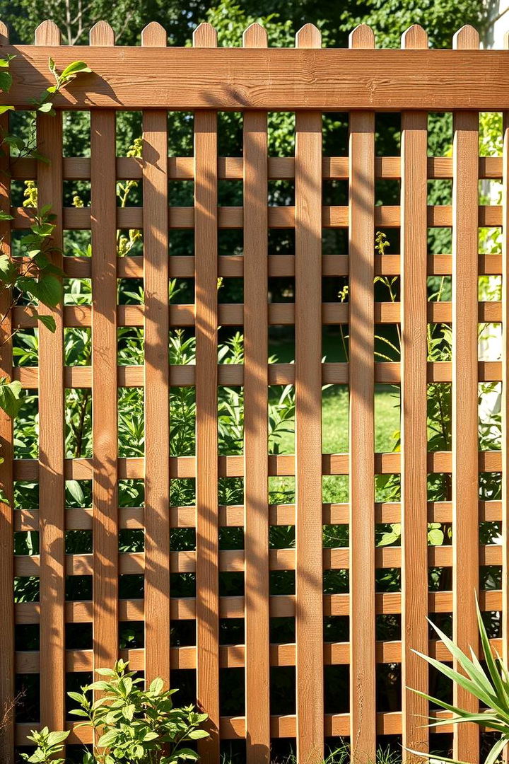 Traditional Wooden Lattice Fence - Charming Lattice Fence Designs for Privacy & Style