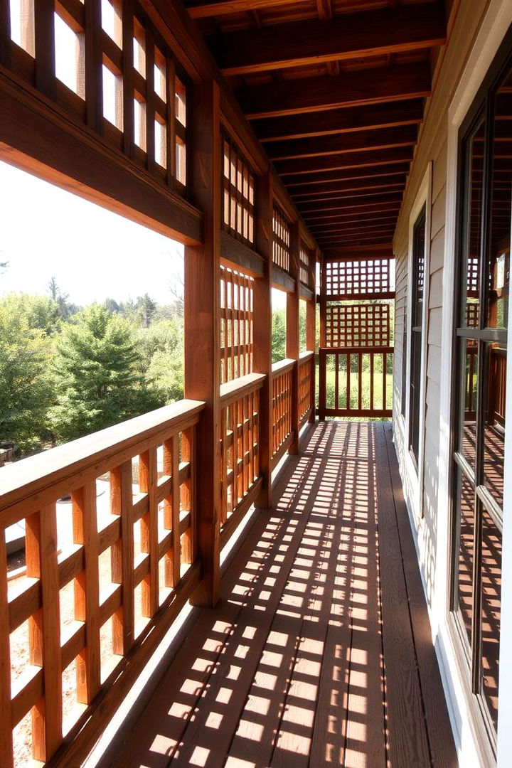 Traditional Wooden Lattice - Deck Lattice Ideas for Stylish Privacy and Ventilation