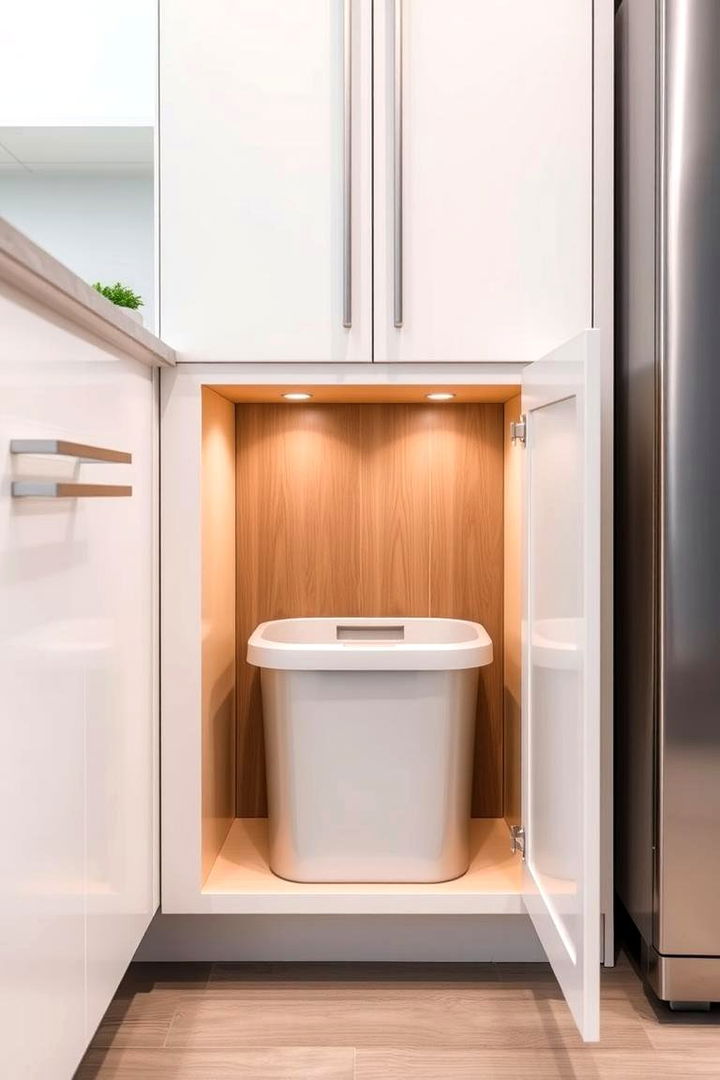 Under Counter Concealment - Practical Garbage Can Storage Solutions for Homes