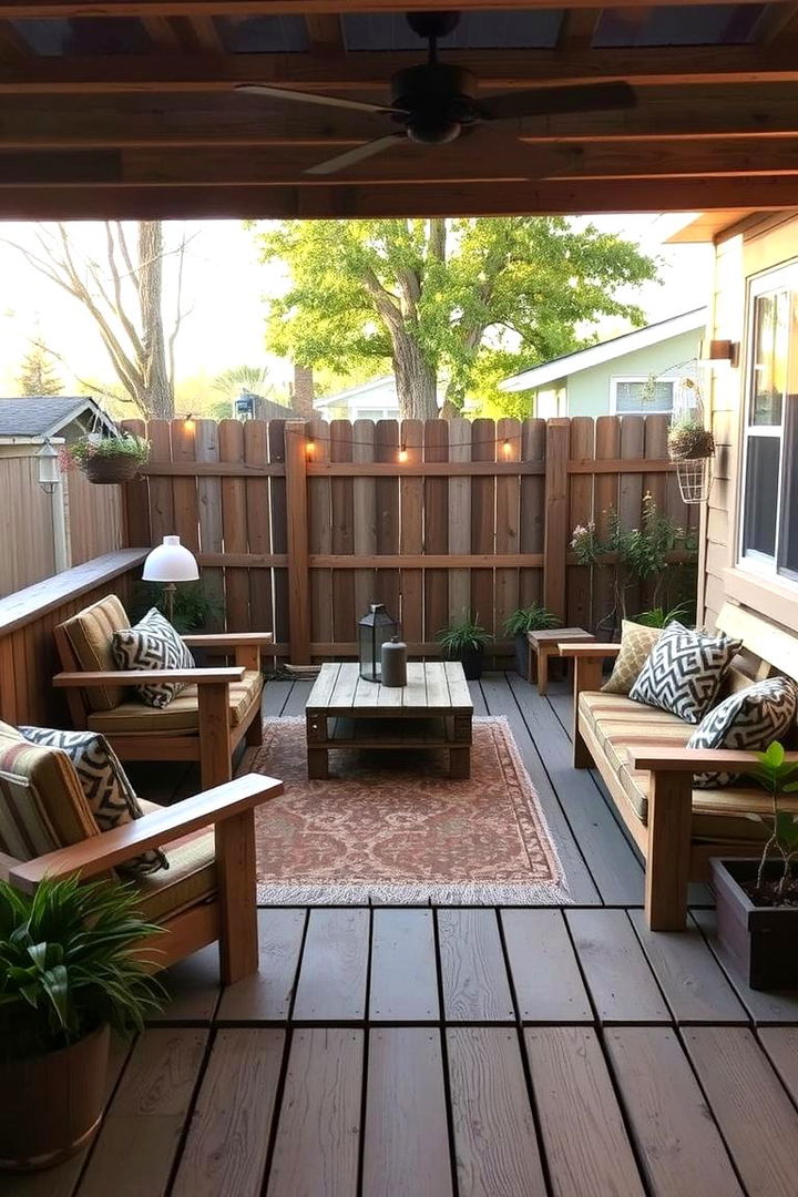 Upcycled Wood Furniture Transformation - Budget Backyard Deck Ideas for Affordable Outdoor Living