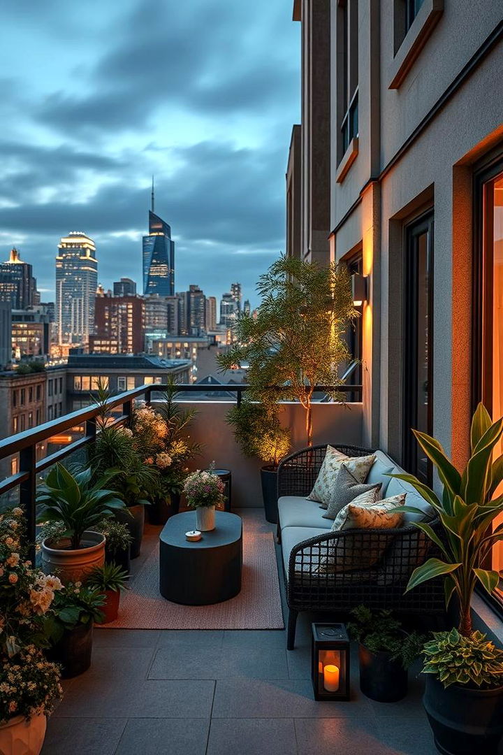 Urban Oasis Retreat - Loft Balcony Ideas for Urban Outdoor Relaxation