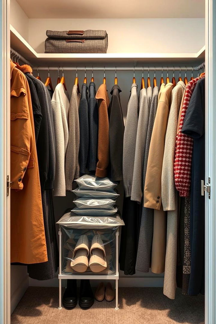 Vacuum Sealed Storage Bags - Sweater Storage Solutions for Organized Closets