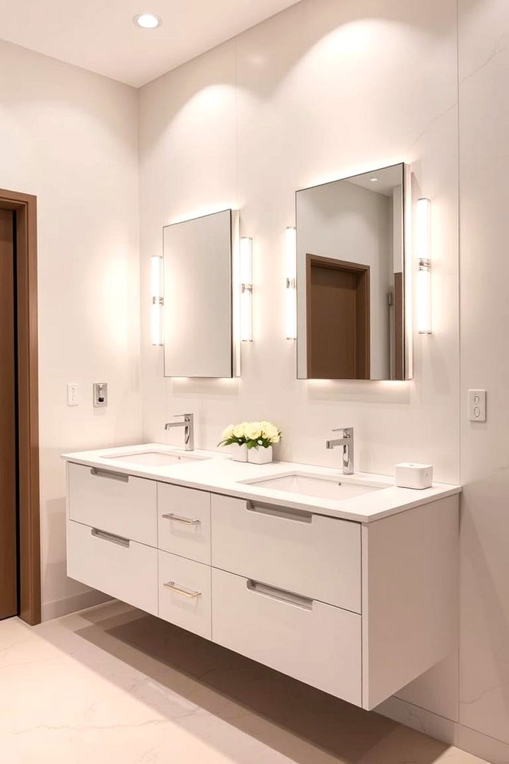 Versatile Dual Sink Vanity - Jack and Jill Bathroom Ideas for Shared Spaces