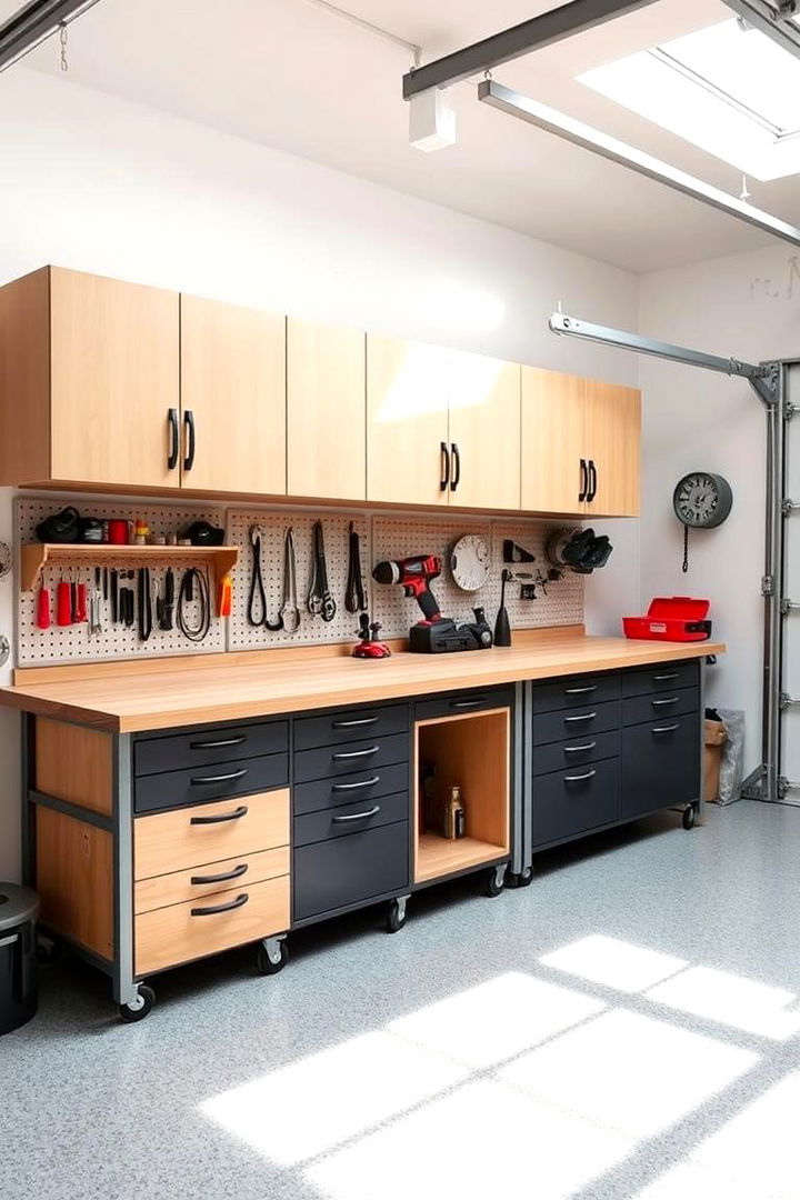 Versatile Modular Workbench Design - Functional Garage Workbench Designs for DIYers
