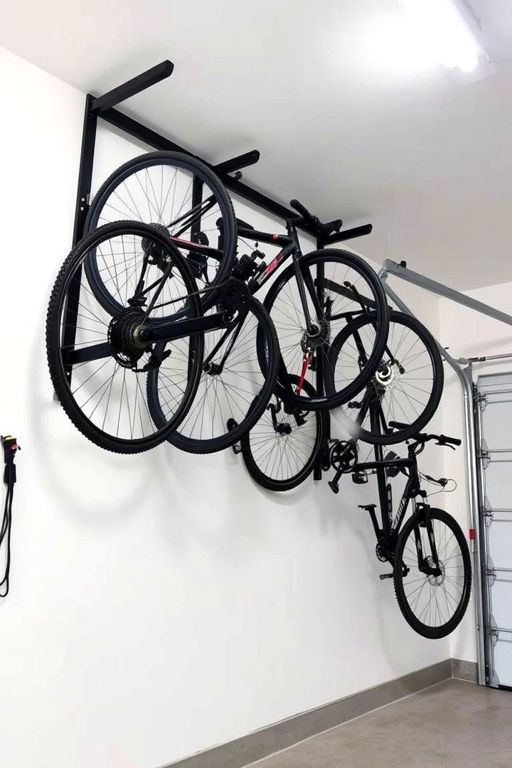 Vertical Bike Racks - Efficient Garage Bike Storage Solutions & Ideas