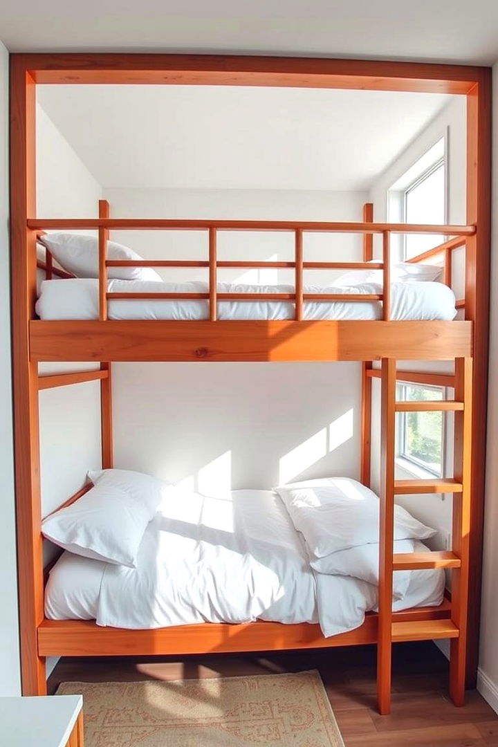 Vertical Bunk Bed Design - Space-Saving Two Beds in Small Room Solutions