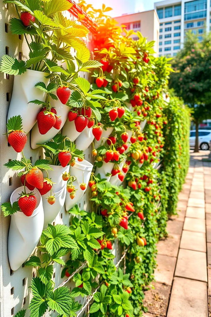 Vertical Garden Strawberry Planter - Innovative Strawberry Planter Ideas for Home Gardeners