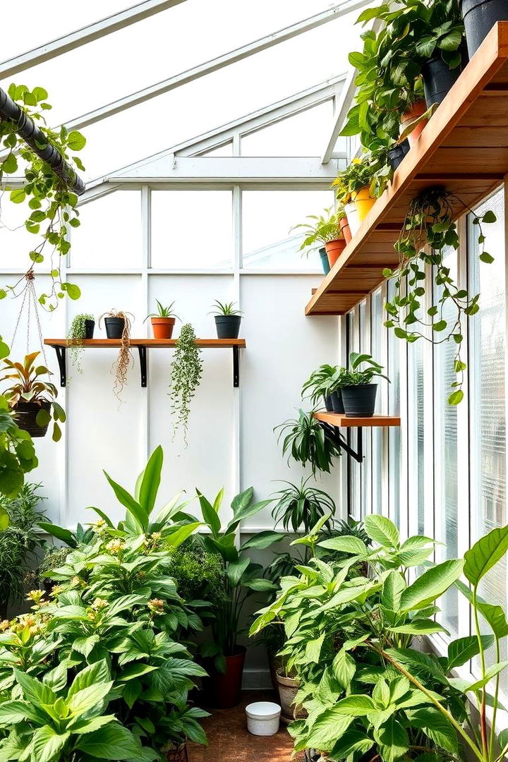Vertical Shelving to Maximize Space - Greenhouse Shelving Ideas for Organized Plant Displays